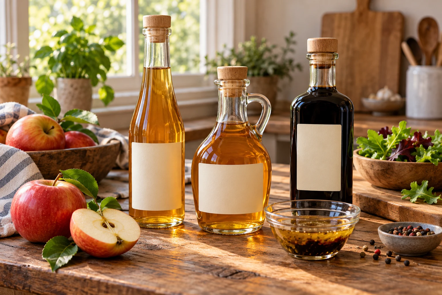 Vinegars and balsamic dressings collection